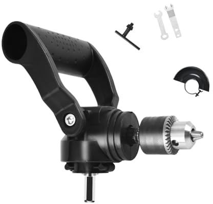 Adattatore per mandrino a 90 gradi, punta regolabile ad angolo retto per la costruzione di mobili, il montaggio di mobili e il lavoro auto