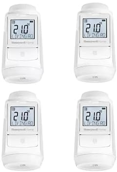 Kit 4 nuove Testine Termostatiche smart HR934WE per Evohome Honeywell Home from Resideo - ex HR924WE