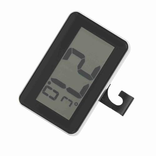 Naroote Hochpräzises, Wasserdichtes Elektronisches Thermometer für die Temperatur Im Kühlschrank, Kühlschrank, Gefrierschrank, Kompaktes, Leichtes, Tragbares Kühlschrankthermometer für die (BLACK)