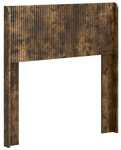 vidaXL Kopfteil Geräucherte Eiche PB, Schlafzimmer, modernes Design, Kopfteil aus Holz, schlanker Stil, schicke Deko, praktisches Element für Deine Wohnung