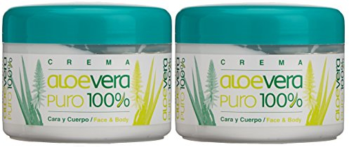 Bionatural Canarias Aloe Vera puro 100% Body / Face Creme 250 ml x 2 Stück