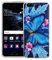 König Design Handyhülle kompatibel mit Huawei P10 Silikon Case Hülle Sturzsichere Back-Cover Handyhülle - Schmetterling Blau