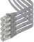 1aTTack.de 5m - gris - 5 pièces Câble ruban LAN Ethernet Gigabit CAT.7 (RJ45) câble réseau câble brut (10Gbit/s) câble d'installation plat mince compatible avec Cat.5 - Cat.5e - Cat.6