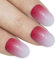Bling Art False Nails Red Gel Ombre Oval Medium Fake Acrylic 24 Tips Glue