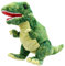Lashuma T - Rex Handpuppe Grün, Plüschtier Dinosaurier als Kasperpuppe und Einschlafhilfe, Weiche Theaterpuppe 28 cm