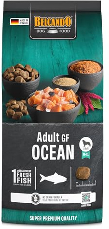 Belcando Adult GF Ocean [1 kg] Cibo per cani senza cereali | Cibo secco puro senza cereali con pesce | Alimento completo per cani adulti di almeno 1 anno