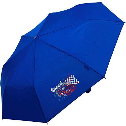 Kinderschirm Jungen Mini Taschenschirm Light Kids blau - Cars Speed Drift
