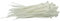 Draper 70390 Kabelbinder, 100 mm, weiße Kabelbinder, robustes Nylon-Kabelmanagement, 100 Stück