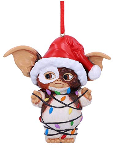 Nemesis Now Gremlins Gizmo in Lichterketten zum Aufhängen, festlich, dekorativ, rot, B5587T1, One Size, Harz, Einweihungsfeier