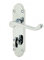 Haven Heritage Epsom Style Bathroom Door Handles with Lock - Internal Door Handles Durable Chrome Door Handles, Easy-Install Bathroom Door Handles, Sleek Design - Polished Chrome Finish 170mm x 42mm