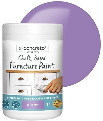 e-concreto Pintura de tiza para muebles (Morado)