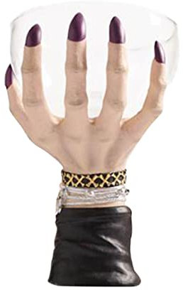 Perfectshow Desktop Ornament Witch Hands Snack Bowl Stand Stable Candy Holder for Halloween (Purple)