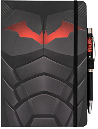 Grupo Erik CBA5004 - Carnet de notes Batman avec Stylo - Carnet Pointillé Format A5 - Bullet Journal Pointillé, Notebook, Journal Intime, Carnet Secret Batman