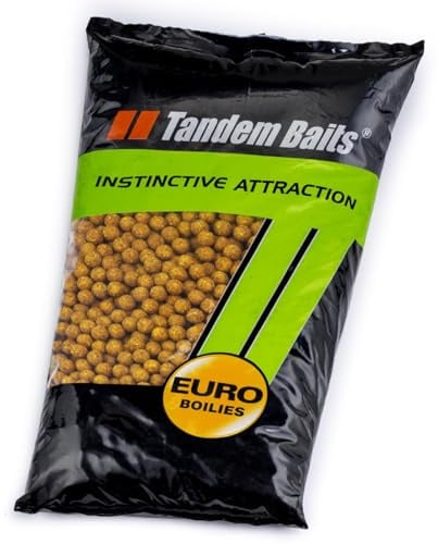 Tandem Baits Karpfen Futter Angelfutter Futterboilies Karpfenboilies Euro Boilies 18 mm 10 kg Vanille