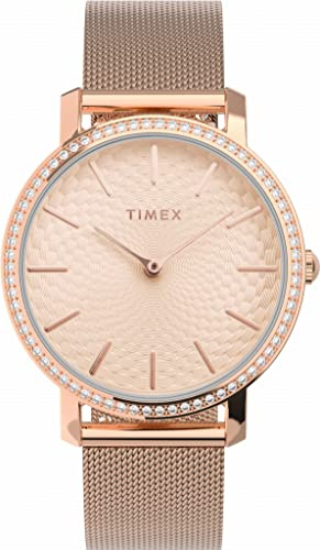 Timex Women's Analogue Watch with a Stainless Steel Bracelet