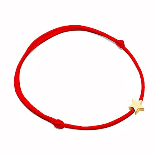 Pulsera de mujer original de cuerda con corazón / estrella. Pulsera de acero quirúrgico bañada en oro/plata para mujer ideal para regalo del día de la madre, cumpleaños, aniversario. Joyería mujeres