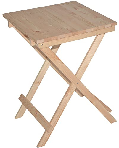Froeschl Autozubehoer Holztisch Klapptisch Gartentisch Beistelltisch Campingtisch klappbar aus Kiefer 7001233