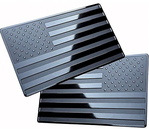 4 Juillet Autocollant De Voiture Patriotique 2pcs 3D Drapeau Américain Stickers De Pare-Chocs Noir USA Journée D'indépendance pour Décoration SUV De Camion De Voiture