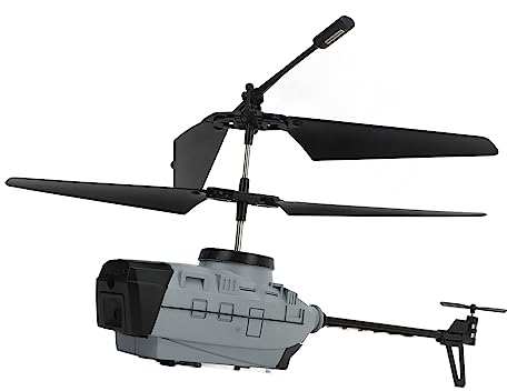 Tnfeeon Ferngesteuerter Hubschrauber, 4K-HD-Übertragung, Dual-Kamera, RC-Hubschrauber, Kunststoffgehäuse, 15 Minuten Im Freien (Dreifache Batterie)