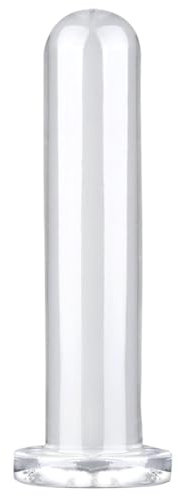 Roluck Plug Anal avec Ventouse Puissante TPE Transparent Dildo Jouets Sexuels pour Hommes Massage de la Prostate Anale Masturbation Stimulation du Point G Femmes Plug Anal (M)