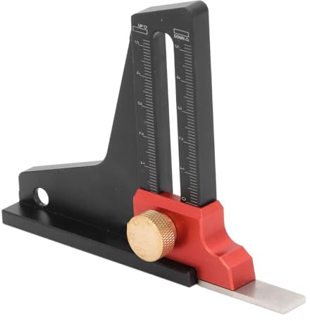 Height Gauge Height Aperture Caliper Gauge Portable Height Stadiometer Aluminum Alloy Woodworking Saw Table Height Gauge Depth Measuring Ruler