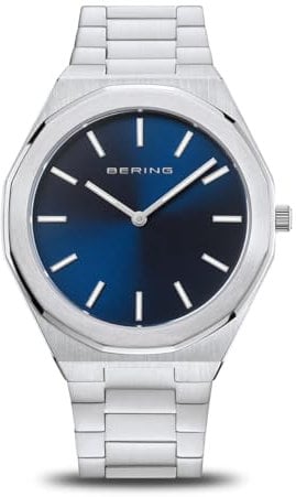 BERING Herren Uhr Quarz Movement - Classic Collection mit Edelstahl und Saphirglas 19641-707 - Wasserdicht: 3 ATM