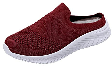NNGOTD Damen Sneaker Schuhe Sportschuhe Turnschuhe Laufschuhe Schuhe Damen Sneaker Hallenschuhe Sommer Sneaker Damen leicht Sandaletten Damen schwarz Damen Badeschlappen