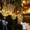 Solar Lichterkette Aussen mit 24 Glühbirnen,10M solarlichterkette außen wetterfest 19 Modi solar lichterkette outdoor Vintage Hanfseil lichterkette außen für Garten,Party,Hochzeit (Elliptische)