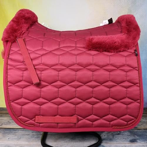 EPONA Mattes Lammfell Schabracke Dressur Glanz - Bordeaux Dressur Gr.L