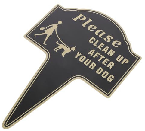 Parliky Panneau Déjections Canines Pour Jardin Extérieur Piquet Avertissement Pour Chiens Décor De Pelouse Avec Message De Rappel