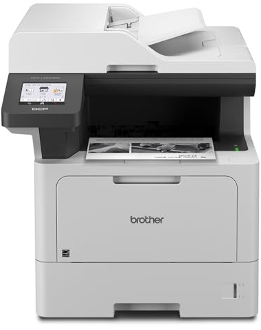Brother DCP-L5510DN Business Monochrome Laser All-in-One Printer with Duplex Printing and Networking, Works with Alexa
