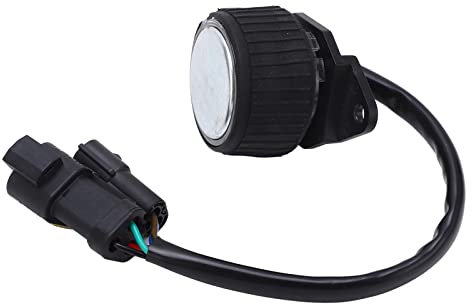 Fictory Interruptor de perilla del motor del acelerador Fictory Interruptor de perilla del motor del acelerador, perilla giratoria de acero de aleación ABS para excavadora R 9, modelo 21Q4‑20812,