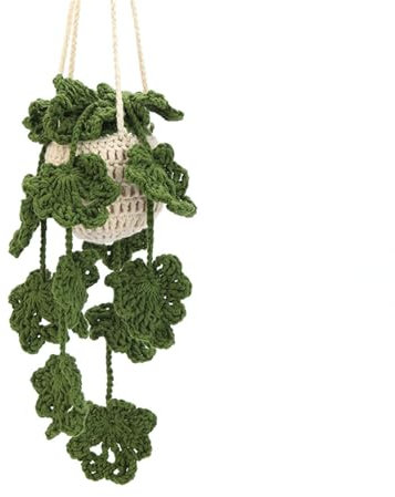 JSGHGDF Not Finished Crochet Kits Hand-Woven Bag Handmade Knitted Yarn Hanging Potted Plant Crochet Starter Kits