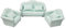 Abaodam 1 Satz Mini- Retro Auto Sitz Bausatz Karikatur Puppe Couch Sofa kindersofa Sofa Einfarbiges Stoffsofa Minisofa Zubehör für Kinderspielhäuser Hölzern