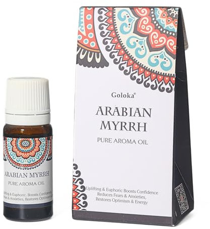 Goloka Duftöl - Naturdüfte für Aromatherapie, Raumduft, Diffusor, Duftlampe (Arabische Myrrhe)