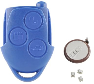 5 VL2330 Batterie Vor-installierte Blaue Schlüssel Fob Shell für Ford Transit MK7/Connect 3 Tasten Remote Key Case mit 3 * Micro Schalter