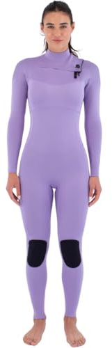 Hurley 2026 Air Neoprenanzug für Damen, 3/2 mm Brust-Reißverschluss, Lavendel