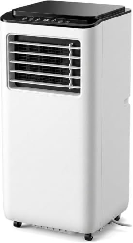 Faozhuo Portatile Condizionatore d'Aria 12000 BTU, Raffredda 300 mq, Telecomando, Timer 24 Ore, Kit di Installazione, 2 velocità, Oscillazione Aria, 10000 BTU, 10000 BTU