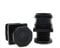 4 Pack Square Furniture Height Adjusters 25x25mm, Adjustable Feet for Furniture Legs, Desk Risers One Piece Feet, Furniture Raisers Chair Leg Extenders, Table Leg Sofa Feet, Weight Rated up to 150kg