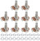 Pxyelec B500K OHM Audio POTS Guitar Potentiometer Replacement for Electric Guitar Pack of 10