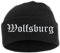 HB_Druck Wolfsburg Umschlagmütze - Mütze - Bestickt - Einheitsgröße Schwarz