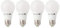 GRV 12-5730 SMD-LED-Leuchtmittel, E27, nicht dimmbar, 5 W, thermisches Kunststoff, entspricht 40 W, AC 12V DC 12-24 V, plastik, warmweiß, E27, 5.00W 12.00V 4 Stück