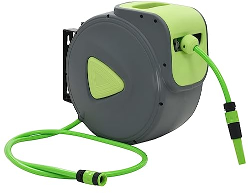vidaXL Schlauchaufroller Automatisch 30+2m Wasserschlauch Schlauchtrommel
