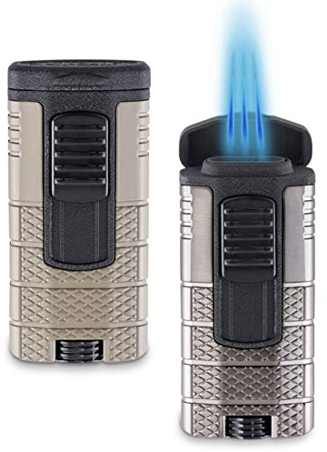 Lifestyle-Ambiente Xikar Tactical Feuerzeug Triple Jet-Flame Sand-schwarz inkl Tastingbogen