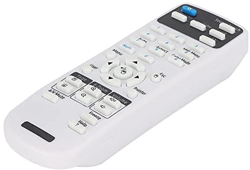 Projector Remote Control for EPSON, Replacement Portable Remote Controller,for EPSON EX3220 EX5220,EX5230,EX6220,EX7220, 725HD,730HD Projector,White