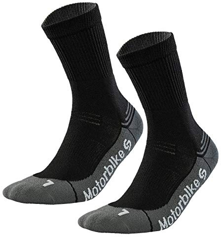 TODO Motorradsocken Herren Kurz Licht Atmungsaktiv Motor Socken Schwarz