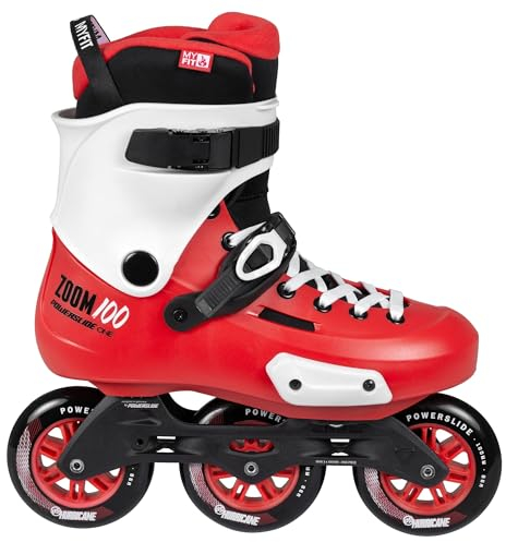 Powerslide Inline Skate Zoom Trinity 100, für Urban und Fitness, für Damen und Herren