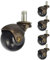 Set mit 5 Vintage-Bronze-Kugelrollen, 5 cm (2 Zoll), Bürostuhl, Radrollen, Ersatz, antiker Retro-Stil, goldfarben, kupferfarben (5 Stück ohne Bremse)