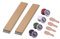 Bacher Messerschärf-System Abziehleder – Set 2X Streichriemen + 4X Abziehpaste – für Fixed Angle-Schärfsysteme von Apex Edge, Ruixin und KKmoon