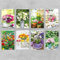 Skorpion PremiumLine Grußkarten Frühling Set mit 8 Karten mit Umschlag | Blanko Innenseite Weiß, FSC qualifiziertes Papier | Postkarten Frühjahr, Glückwunschkarten Blumen | 11,5 x 17,5 cm Papeterie